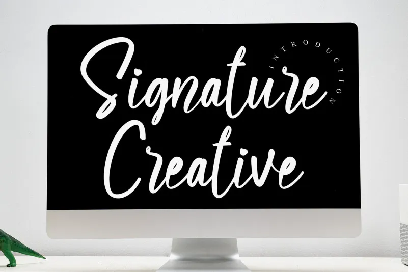 Signature Creative Script Font