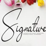 Signature - Exquisite Handwritten Font - Fonte Grátis Signature - Exquisite Handwritten Font