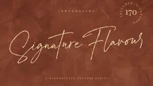 Signature Flavour Font › Fontesk