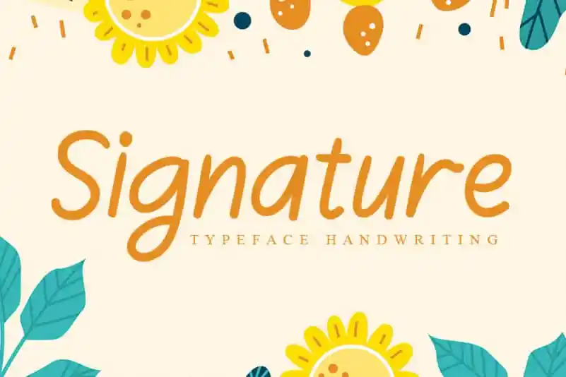 Signature Handwritten Font