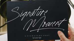 Signature Moment Font › Fontesk