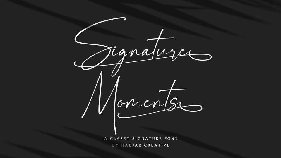 Signature Moments Font › Fontesk