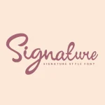 Signature Script Font - Fonte Grátis Signature Script Font