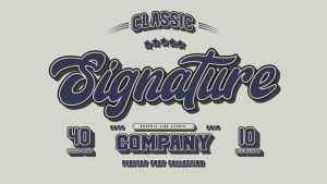 Signature Script Font › Fontesk