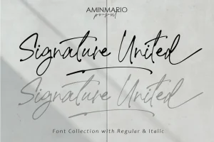 Signature United Script Font