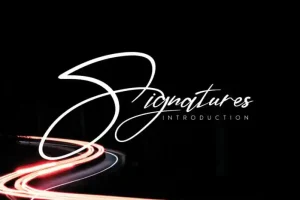 Signatures Handwritten Font
