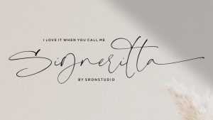 Signeritta Script Font › Fontesk
