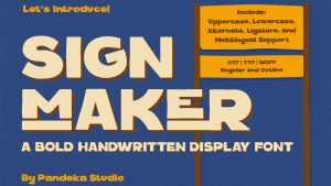 Signmaker Font › Fontesk