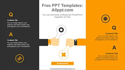 Signposts holding PowerPoint Diagram Template
