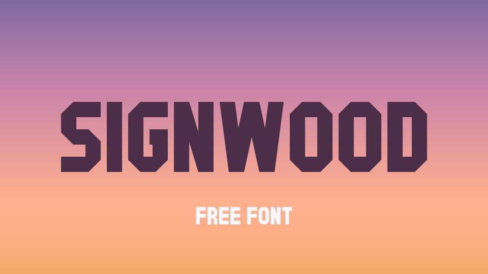 Signwood Font › Fontesk