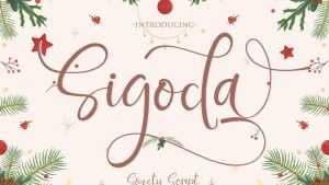 Sigoda Script Font › Fontesk