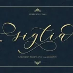 Sigtia Calligraphy Font