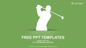 Silhouette of Golf PowerPoint Templates