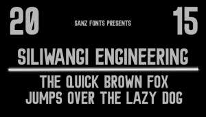 Siliwangi Engineering font