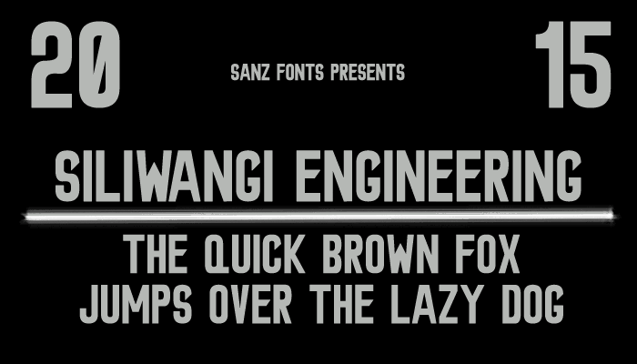 Siliwangi Engineering font