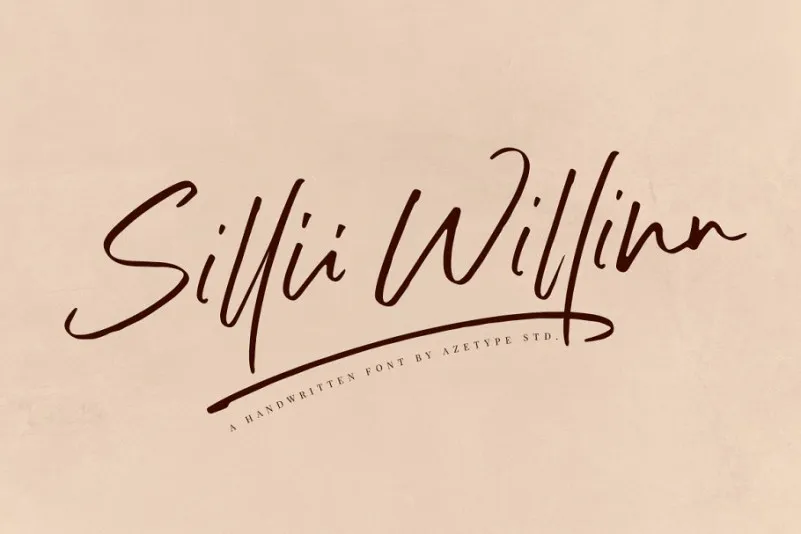 Sillii Willinn Handwritten Font