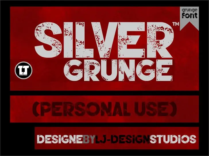 Silver Forte Grunge font