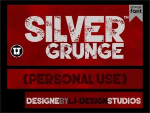 Silver Forte Grunge font