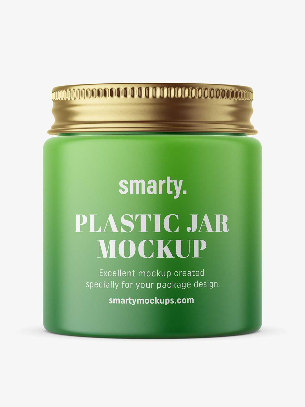 Silver lid glossy jar