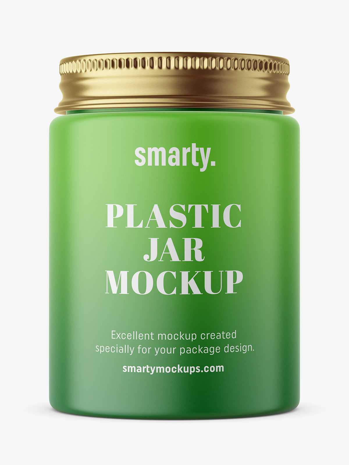 Silver lid glossy jar