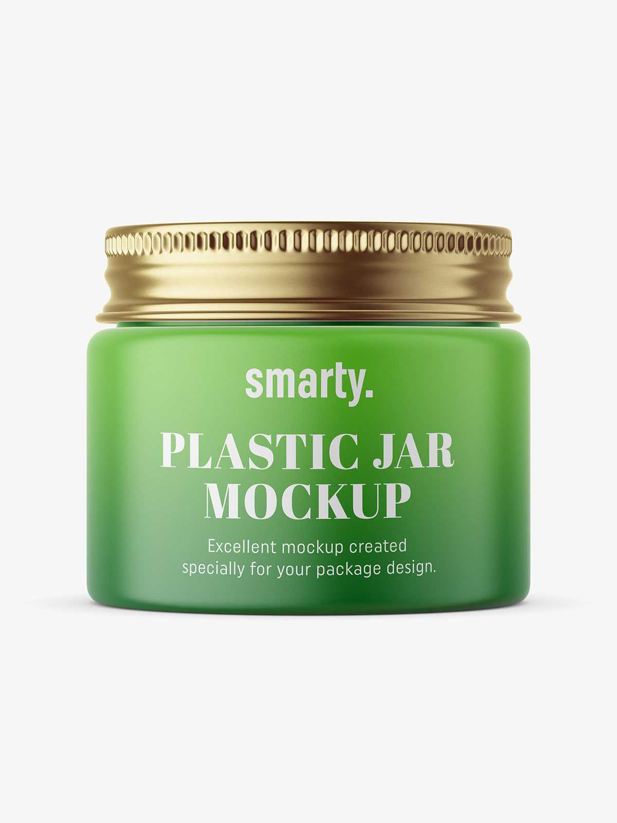 Silver lid glossy jar