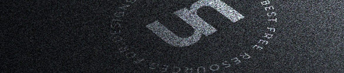 Silver on Black Background Logo Mockup