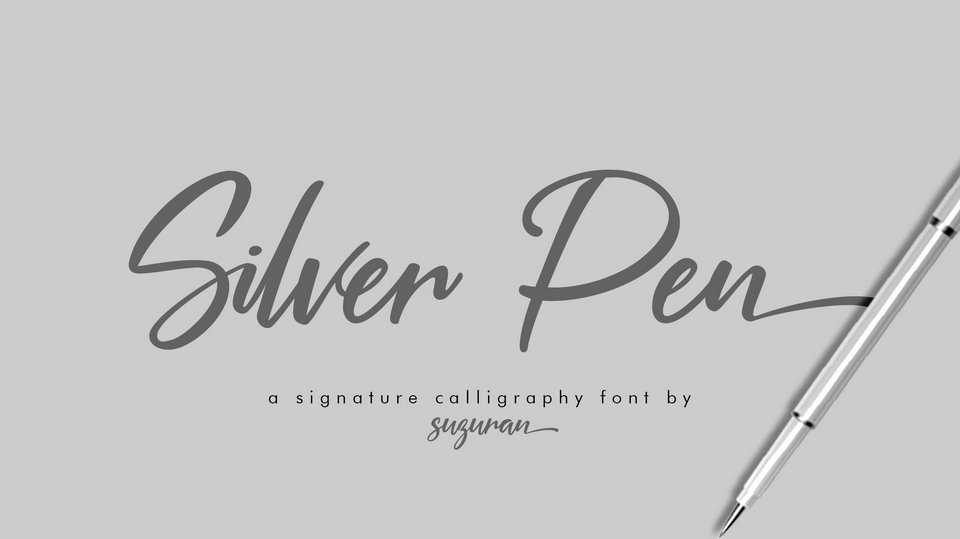 Silver Pen Script Font › Fontesk