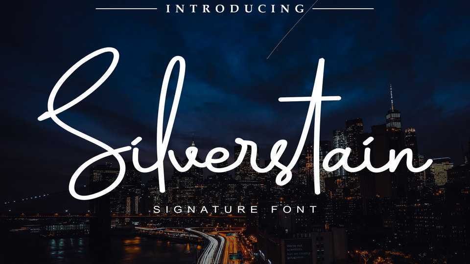 Silverstain Script Font › Fontesk