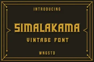 Simalakama Vintage Display Font
