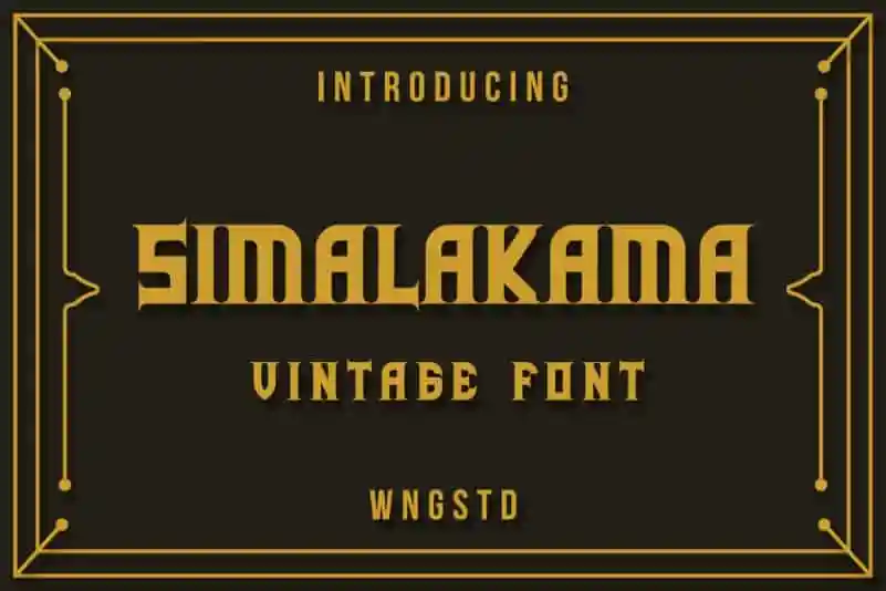 Simalakama Vintage Display Font