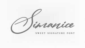 Simanice Script Font › Fontesk