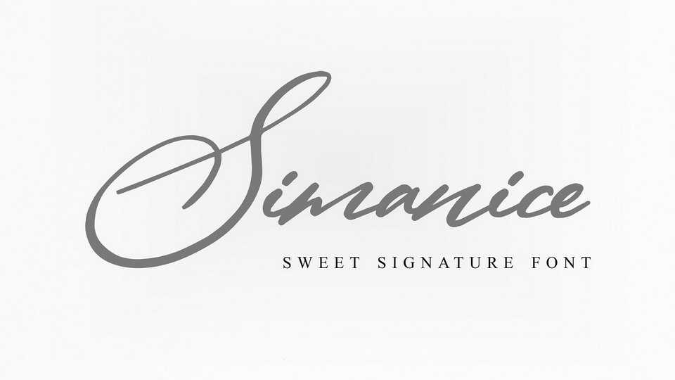 Simanice Script Font › Fontesk