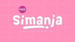 Simanja Font › Fontesk