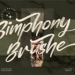 Simphony Brushe Font