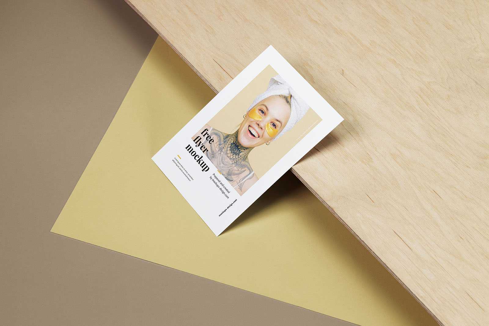 Simple A6 flyer mockup