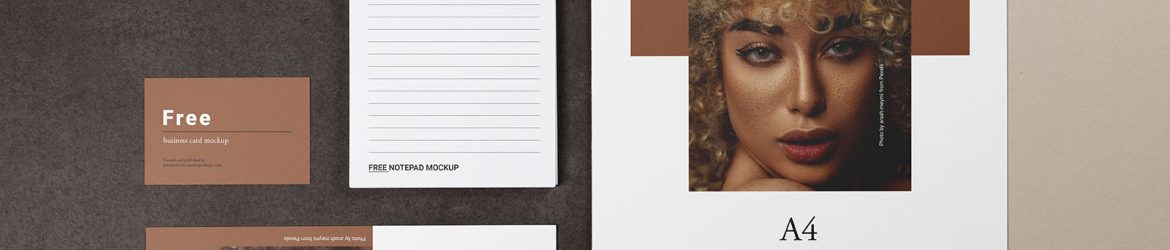 Simple and minimalistic stationery mockup - Instant Download