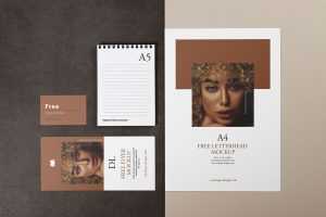 Simple and minimalistic stationery mockup - Instant Download