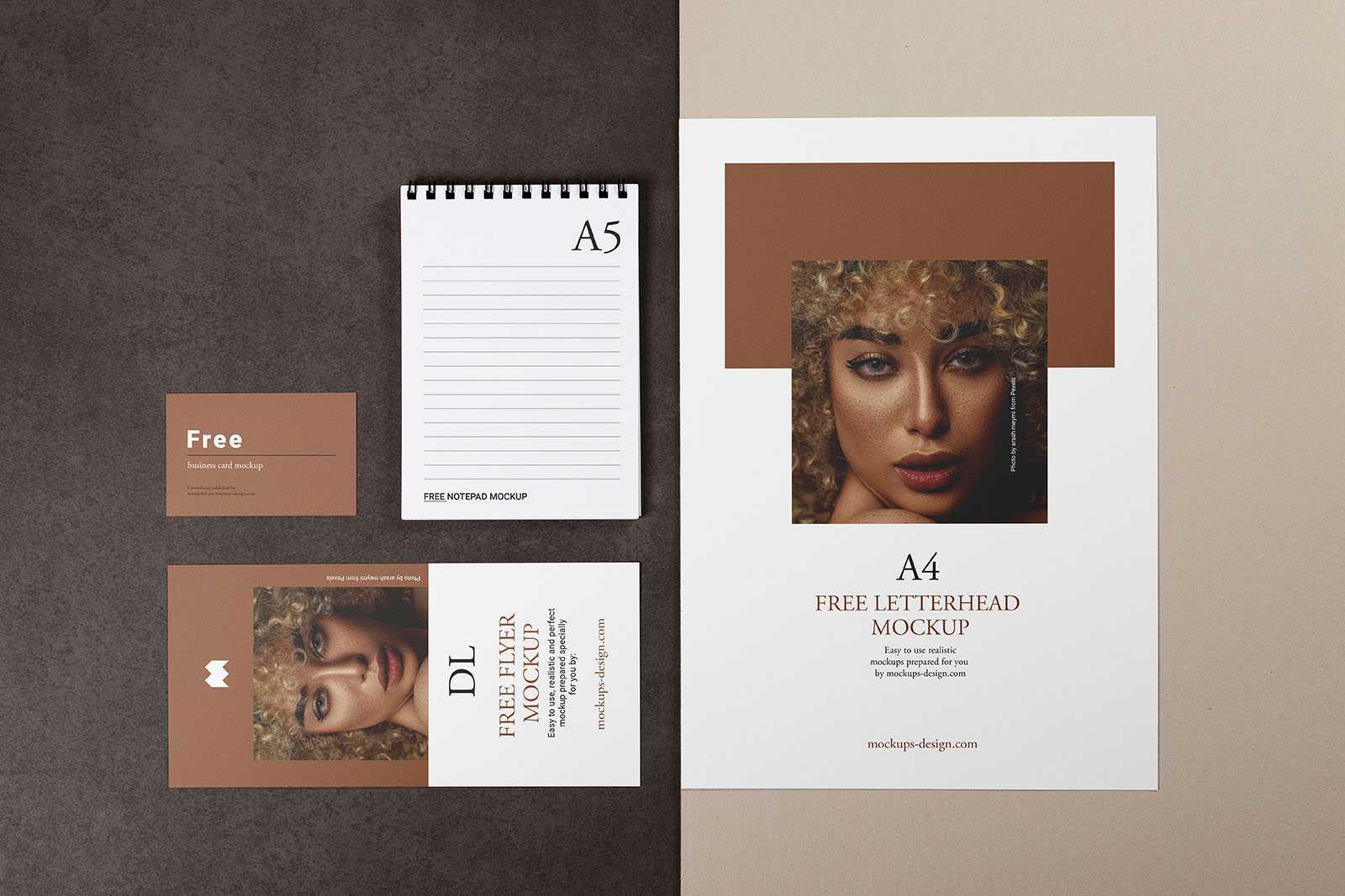 Simple and minimalistic stationery mockup - Instant Download