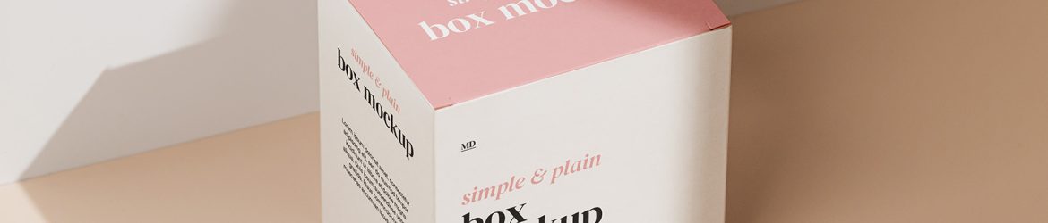 Simple box mockup