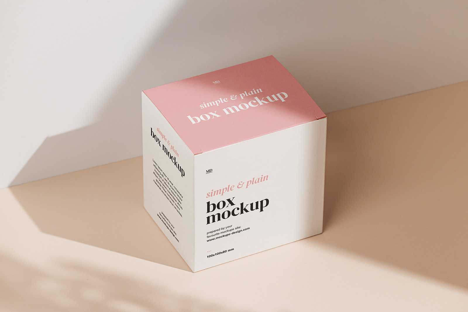 Simple box mockup