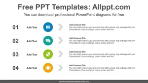 Simple circles list PowerPoint Diagram Template