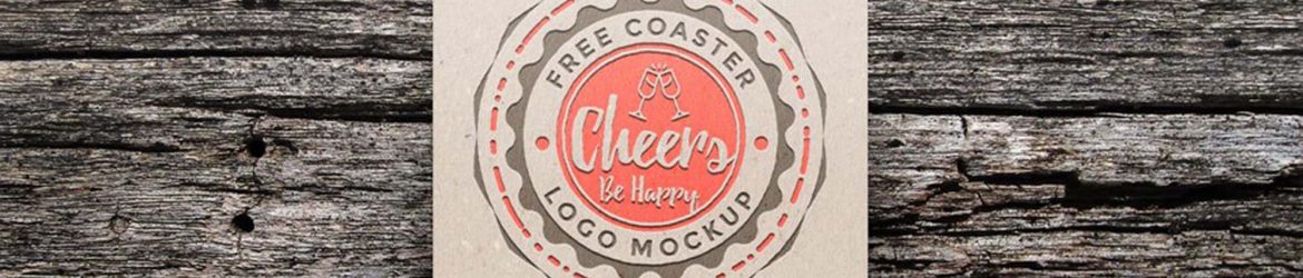 Simple Coaster Mockup (PSD)