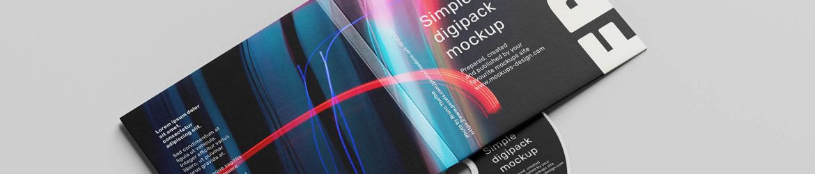 Simple digipack mockup