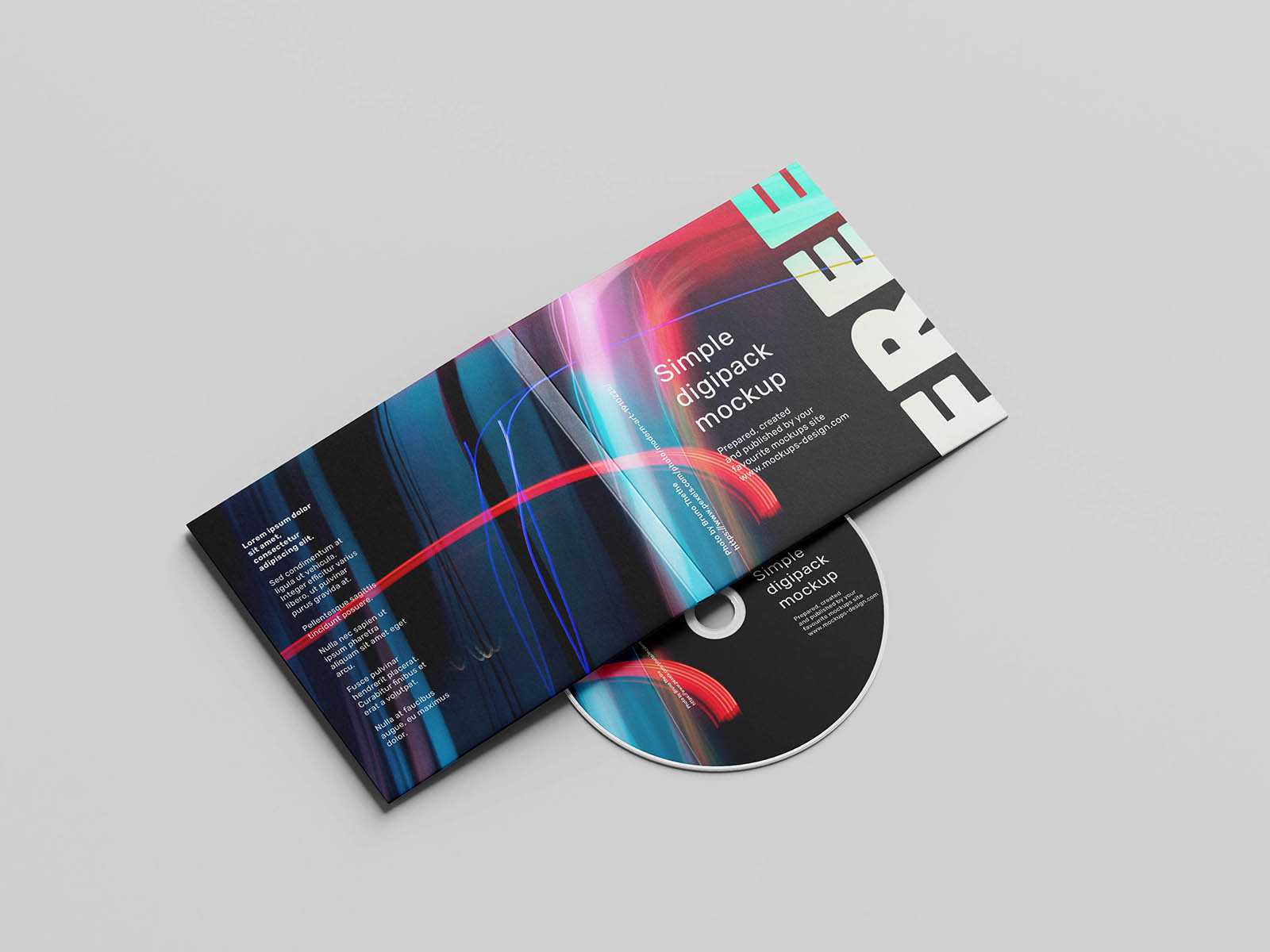 Simple digipack mockup
