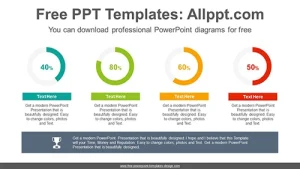 Simple donut charts PowerPoint Diagram Template