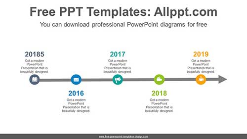Simple dot point PowerPoint Diagram