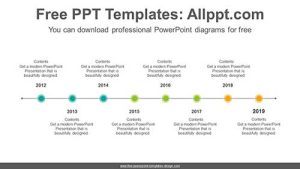 Simple Dots Point PowerPoint Diagram