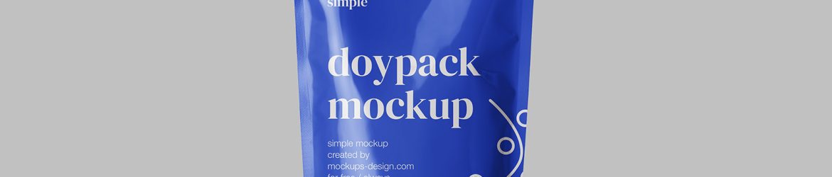 Simple doypack mockup