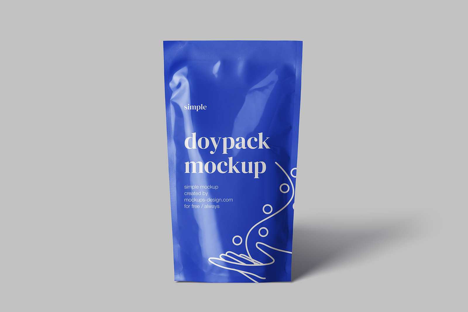 Simple doypack mockup