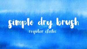 Simple Dry Brush Font › Fontesk